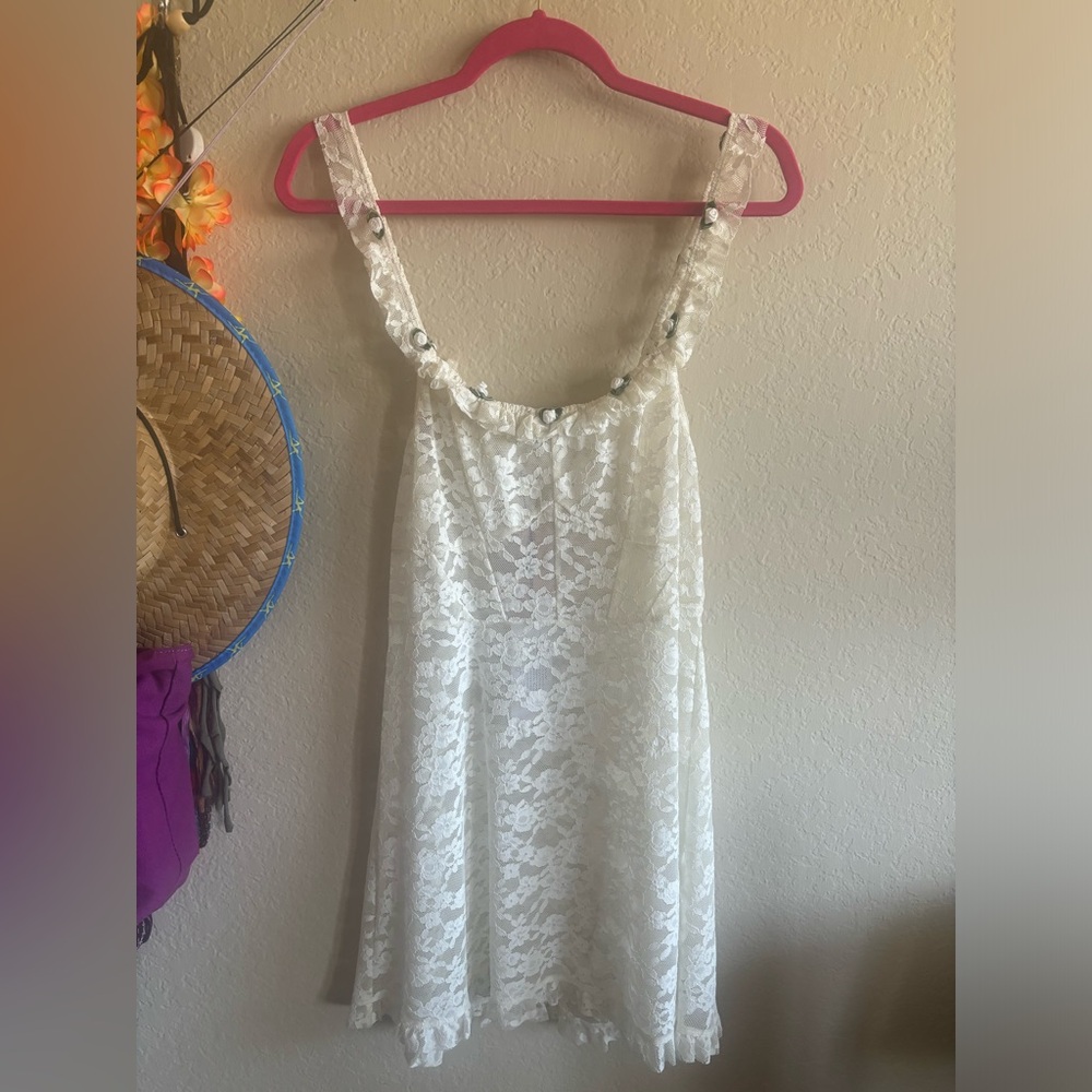 NWT For Love and Lemons White Lace Dress